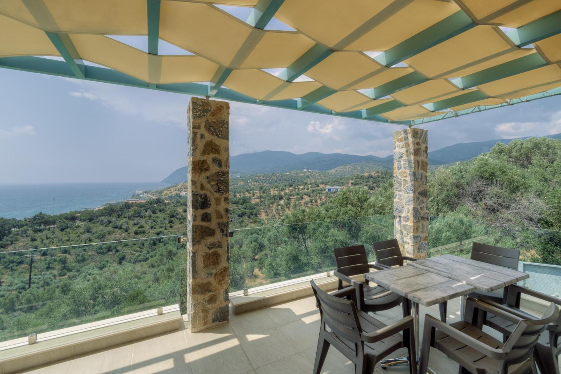 Ouzo Panoramic Houses 1, With Private Pool Πλωμάρι Εξωτερικό φωτογραφία