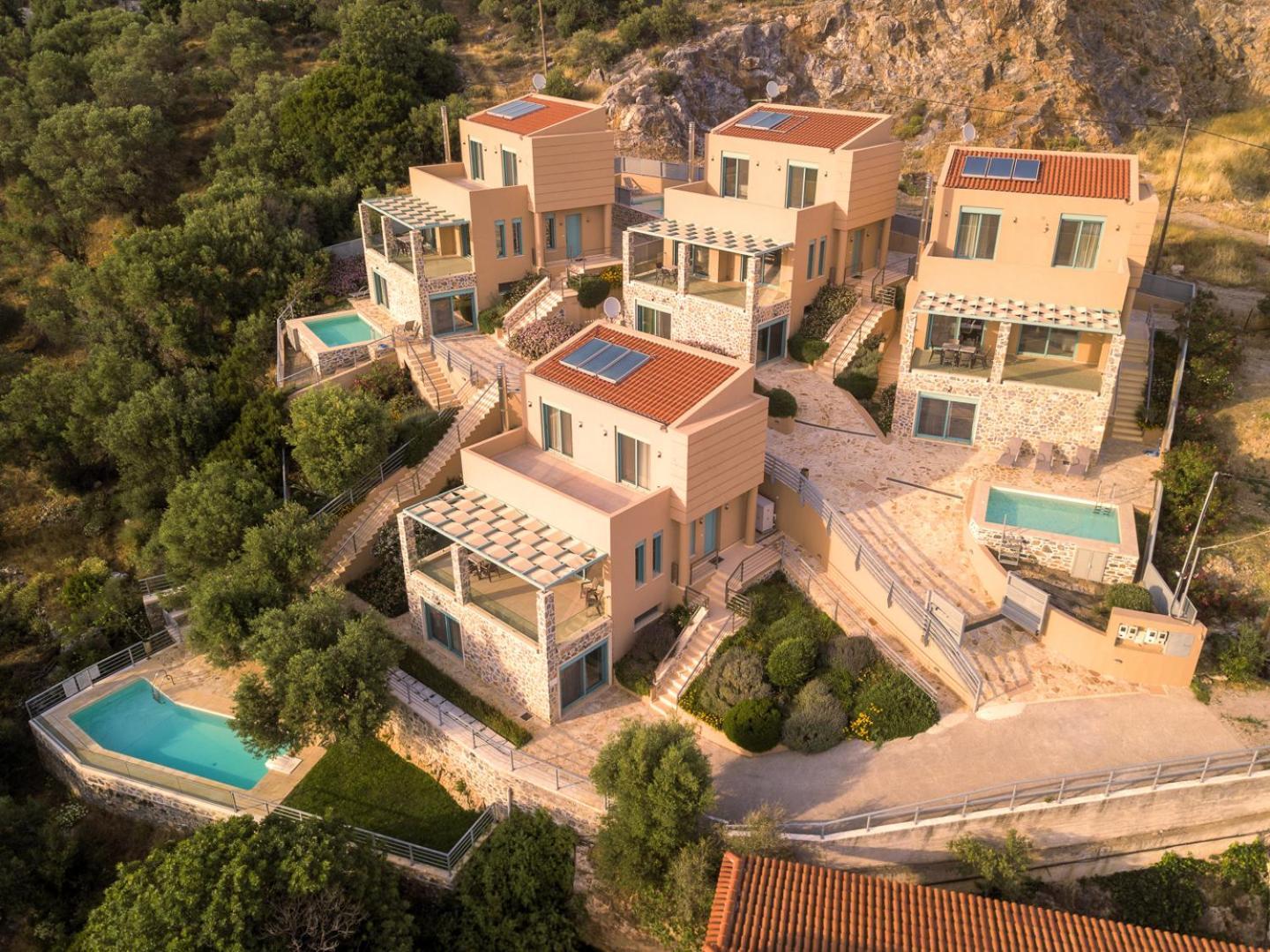 Ouzo Panoramic Houses 1, With Private Pool Πλωμάρι Εξωτερικό φωτογραφία