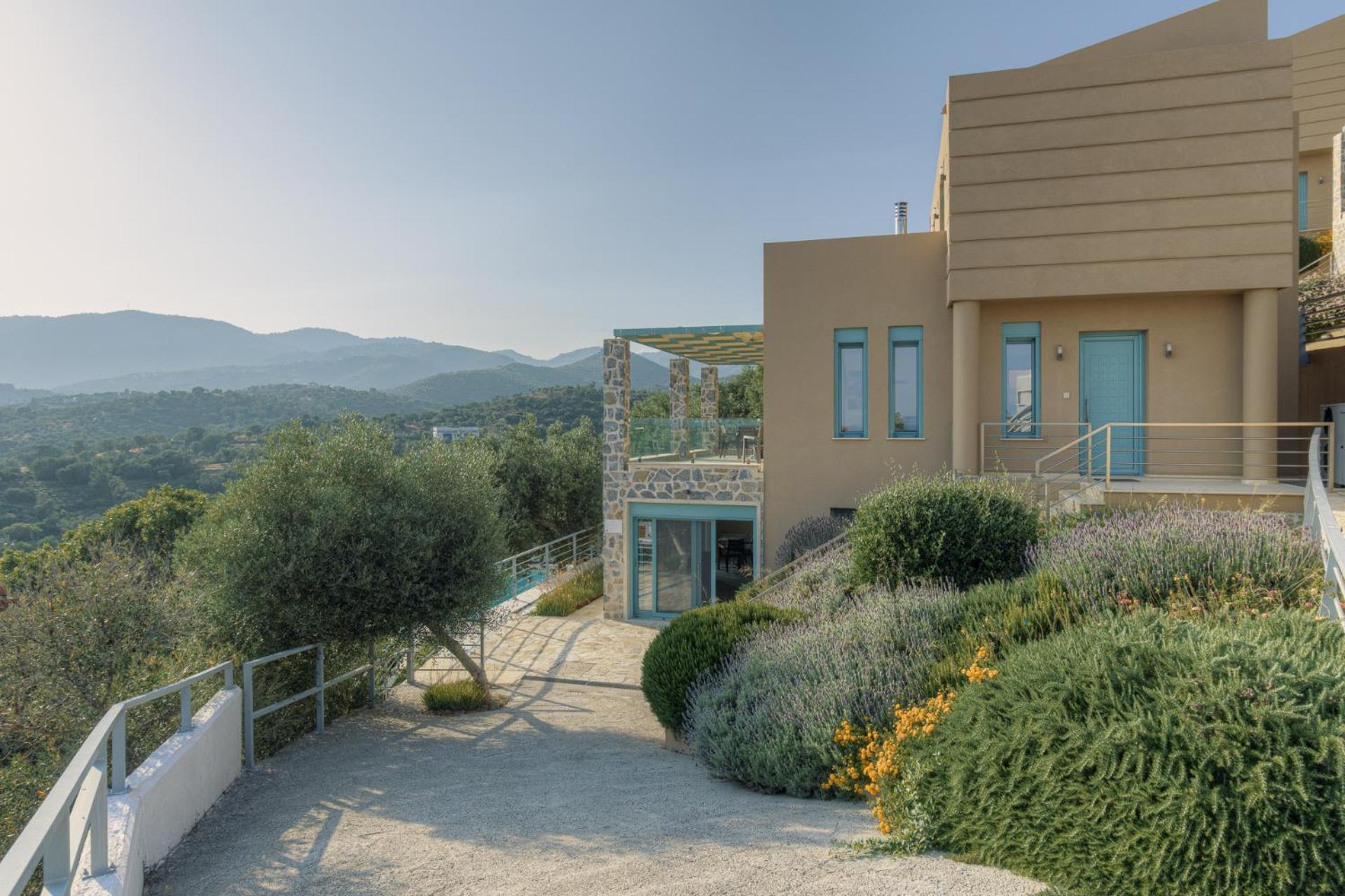 Ouzo Panoramic Houses 1, With Private Pool Πλωμάρι Εξωτερικό φωτογραφία