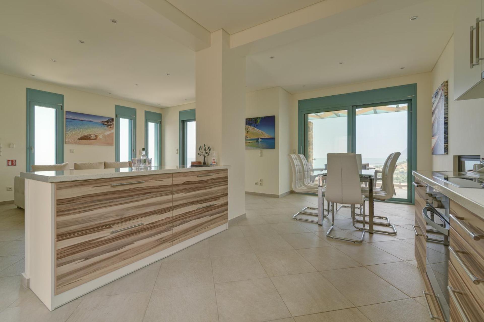 Ouzo Panoramic Houses 1, With Private Pool Πλωμάρι Δωμάτιο φωτογραφία