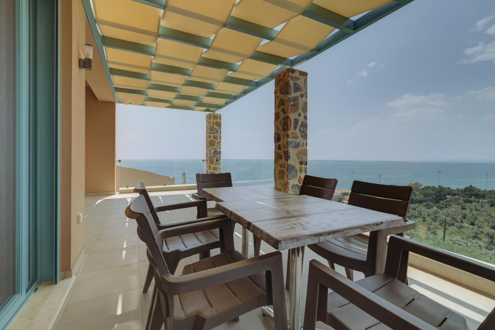 Ouzo Panoramic Houses 1, With Private Pool Πλωμάρι Δωμάτιο φωτογραφία