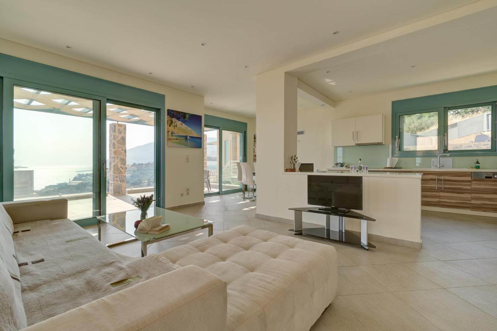 Ouzo Panoramic Houses 1, With Private Pool Πλωμάρι Δωμάτιο φωτογραφία